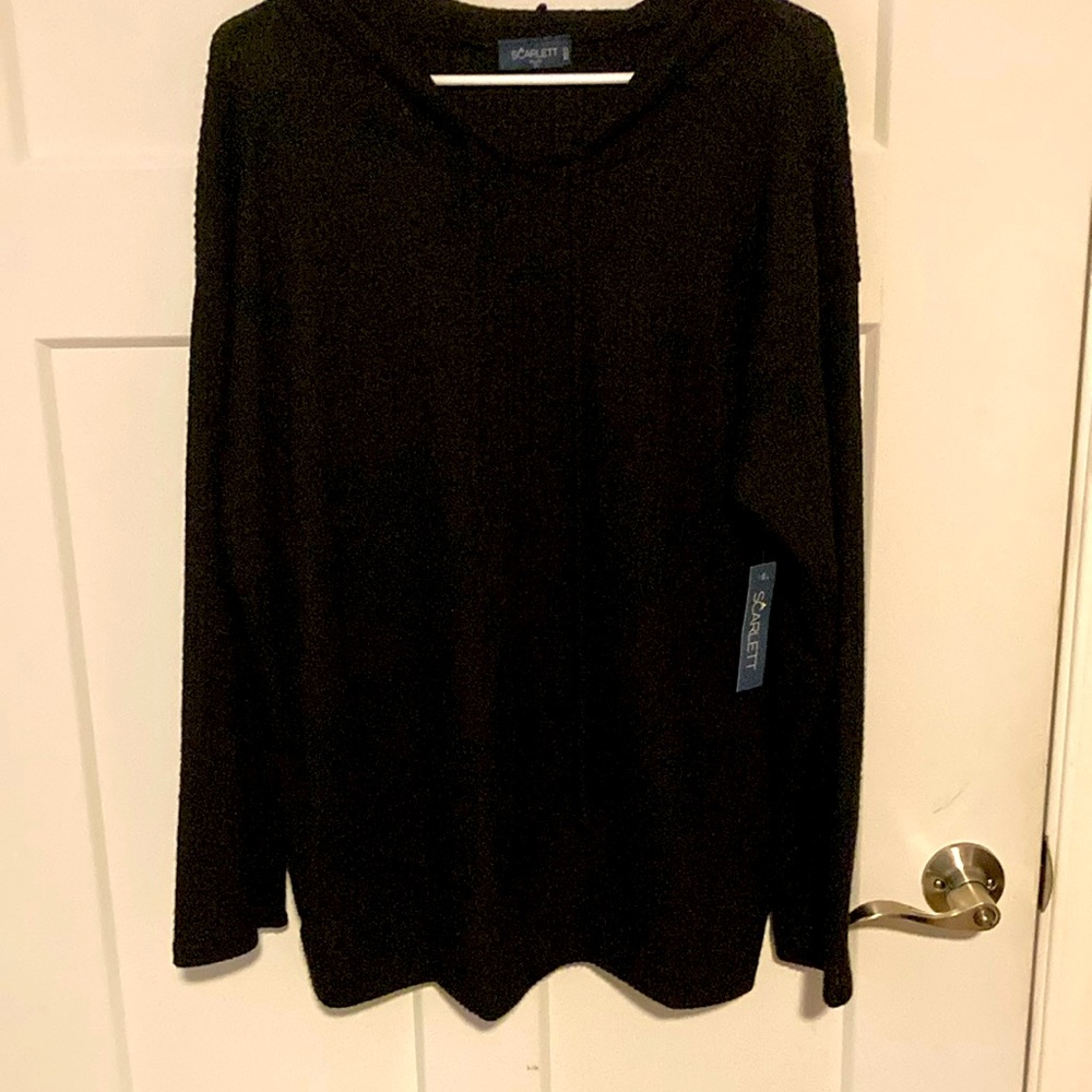 NWT SZ 1X LIGHTWEIGHT WAFFLE HOODIE